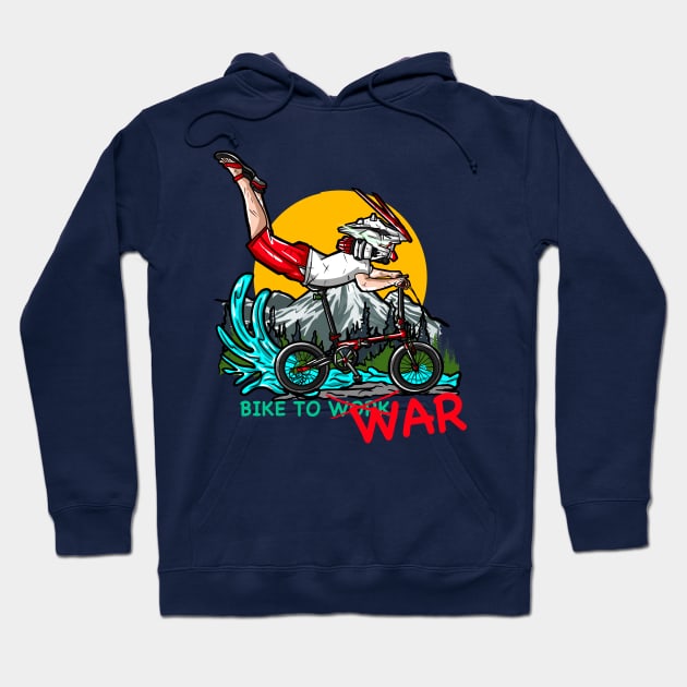 Bike To War !! Hoodie by CoretanVector